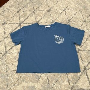 Blue shirt sleeves top π